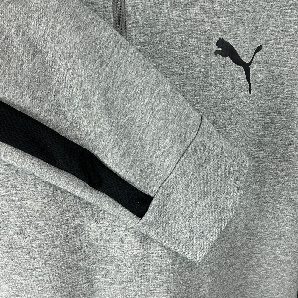 Puma Quarter Zip Gray Sweatshirt Youth Size XL - Picture 10 of 12